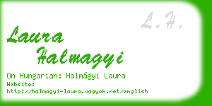 laura halmagyi business card